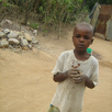 Official residents of the newly built orphanage: Isaac Pongo